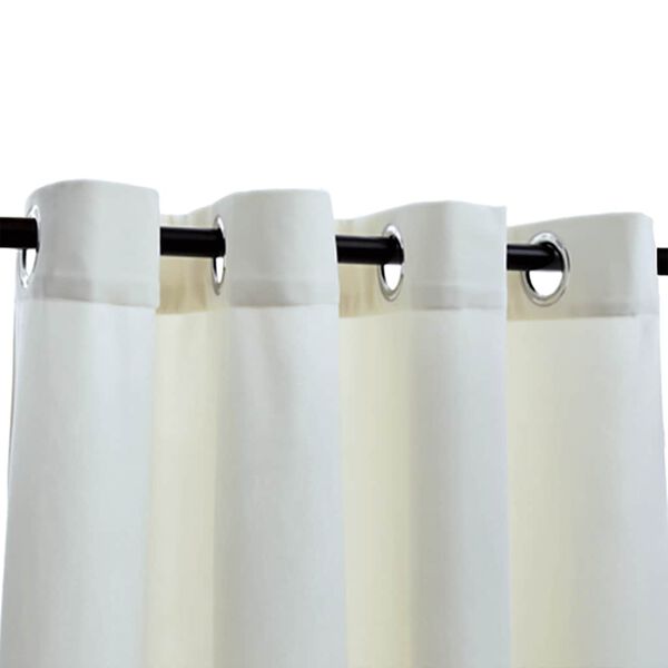 vidaXL Tende Oscuranti con Anelli 2 pz Crema in Velluto 140x245 cm