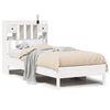vidaXL Letto Libreria senza Materasso Bianco 90x190 cm Massello Pino