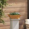 vidaXL Vaso da giardino Ruggine 40 x 40 x 15 cm