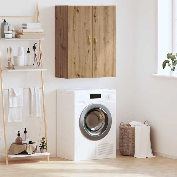 vidaXL Armadietto a muro Rovere artigianale 69,5 x 34 x 90 cm