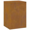 vidaXL Supporto per piante 2 pcs Ruggine 24 x 24 x 35 cm