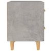 vidaXL Comodino Grigio Cemento 40x35x47,5 cm