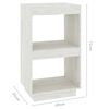 vidaXL Libreria Bianca 40x35x71 cm in Legno Massello di Pino