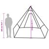 vidaXL Tenda da Campeggio Tipi per 7 Persone Blu Impermeabile