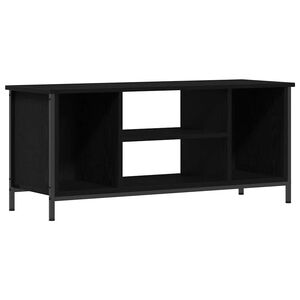 vidaXL Mobile TV Rovere Nero 102 x 35 x 45 cm Legno multistrato