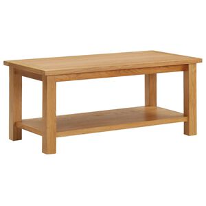vidaXL Tavolino da Salotto 90x45x40 cm in Legno Massello di Rovere