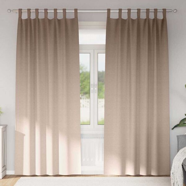 vidaXL Tende Blackout con Anelli 2 pcs Talpa 245 x 140 cm Poliestere