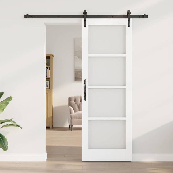 vidaXL Porta scorrevole Bianco 73,5 x 211 cm
