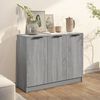 vidaXL Credenza Grigio Sonoma 90,5x30x70 cm in Legno Multistrato