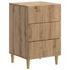 vidaXL Armadio da Notte Rovere Artigianale 43 x 41 x 66,5 cm