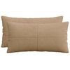 vidaXL Federa 2 pcs ALMELO Marrone 40 x 70 cm corduroy