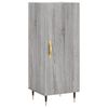 vidaXL Credenza Grigio Sonoma 34,5x34x90 cm in Legno Multistrato