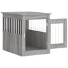 vidaXL Gabbia Cani da Arredamento Grigio Sonoma 55x75x65cm Multistrato