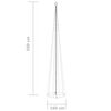 vidaXL Albero di Natale a Cono con 752 LED Bianco Caldo 160x500 cm