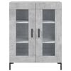 vidaXL Credenza Grigio Cemento 69,5x34x90 cm in Legno Multistrato