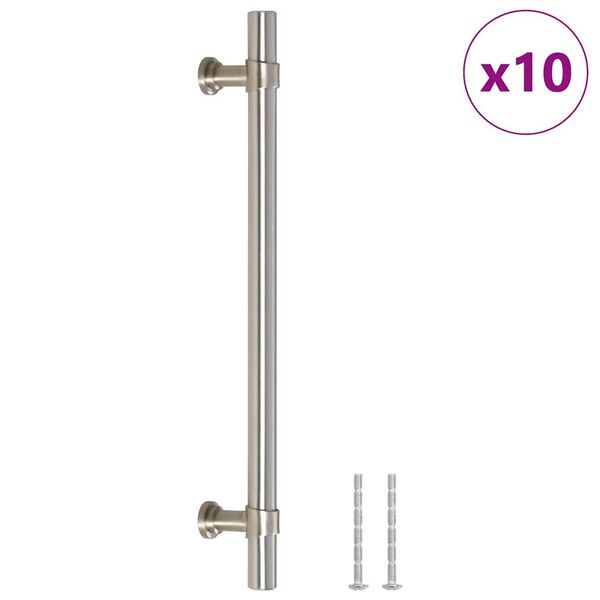 vidaXL Maniglie per Mobili 10pz Argento 160mm in Acciaio Inox