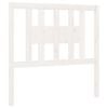 vidaXL Testiera per Letto Bianca 96x4x100 cm in Legno Massello di Pino
