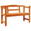 vidaXL Panchina da esterno 2 -Seater 119 x 44 x 76 cm Pino massello
