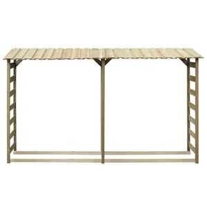 vidaXL Capannone per Legname 300x44x176cm Legno Pino Impregnato