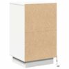 vidaXL Armadio da Notte Bianco 39 x 34,5 x 65 cm Legno multistrato