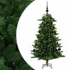 vidaXL Albero di Natale Artificiale con Palline 120 cm 150 LED
