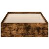 vidaXL Giroletto con Cassetti Rovere Fumo 75x190 cm Legno Multistrato