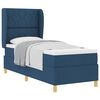 vidaXL Letto a molle con testiera Blu 200 x 80 cm Tessuto