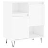 vidaXL Credenza Bianco Lucido 60x35x70 cm in Legno Multistrato
