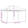 vidaXL Tenda da Festa Pieghevole Pop-Up Beige 440x292x315 cm