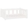vidaXL Letto per Cani 75,5 x 55,5 x 28 cm Bianco