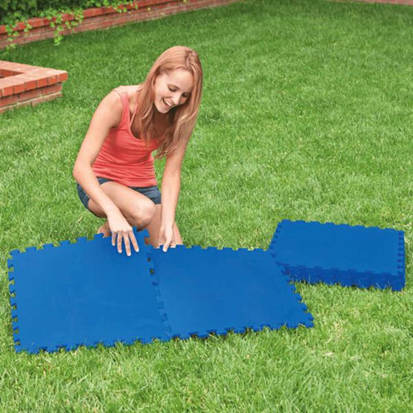 Intex Protezioni del Pavimento della Piscina 8 pz 50x50 cm Blu