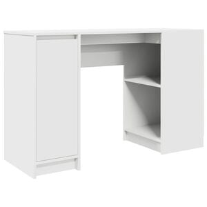 vidaXL Scrivania Bianca 120x42x76 cm in Legno Multistrato