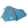 vidaXL Tenda da Campeggio a Tunnel per 2 Persone Blu Impermeabile