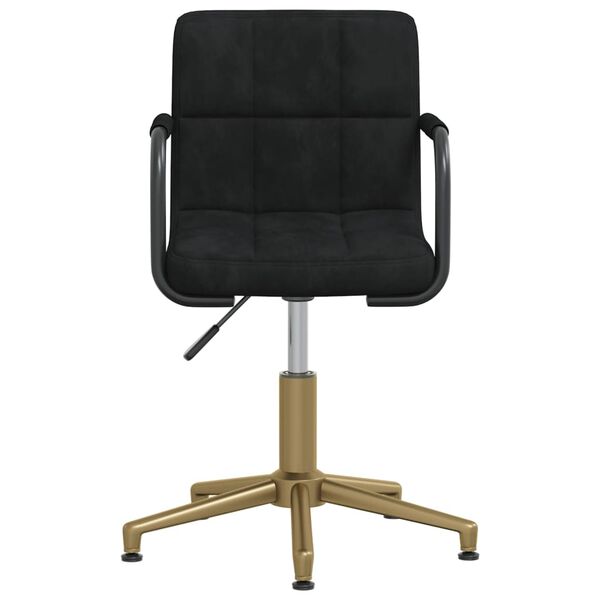 vidaXL Sedie da Pranzo Girevoli 4 pz Nere in Velluto