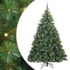 vidaXL Albero di Natale artificiale con 300 LED Verde 210 cm PE e PVC
