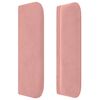 vidaXL Testiera ad Orecchio Rosa 103x16x78/88 cm in Velluto