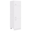 vidaXL Mobile per Frigo &ldquo;Lyon&rdquo; Bianco 60x57x207 cm Legno Multistrato