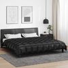 vidaXL Duvet Invernale Nero 240 x 200 cm Satin e Micropile