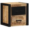 vidaXL Comodino 40x35x40 cm in Legno Grezzo Massello di Mango