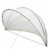 vidaXL Dome Piscina 430 x 430 x 210 cm Grigio e arancione