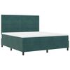 vidaXL Letto a Sorgente LED Verde Scuro 180 x 200 cm Tessuto