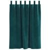 vidaXL Tende oscuranti 2 pcs Verde Scuro 140 x 140 cm Velluto