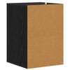 vidaXL Mobile con Cassetti con cassetto Rovere Nero 41 x 40 x 58 cm