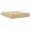vidaXL Struttura letto con contenitore Rovere Sonoma 200 cm