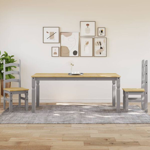 vidaXL Tavolo da Pranzo Corona 180x90x75 cm in Legno Massello di Pino