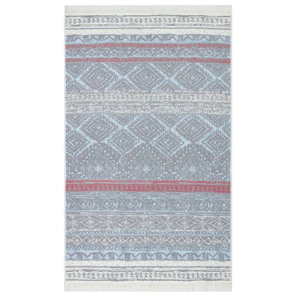 vidaXL Tappeto Rosa e Acqua 160x230 cm in Cotone