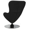 vidaXL Poltrona uovo Nero 63 x 73 x 90 cm Tessuto
