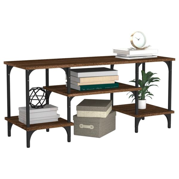 vidaXL Mobile Porta TV Rovere Marrone 102x35x45,5 cm Legno Multistrato