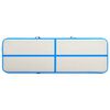 vidaXL Tappetino Ginnastica Gonfiabile con Pompa 500x100x20 cm PVC Blu