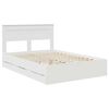 vidaXL Struttura del letto Bianco 150 x 200 cm Legno Ingegnerizzato